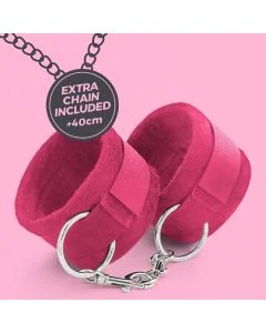Algemas de Velcro Touch Love C/ Corrente de 40cm Extra Crushious Vermelhas
