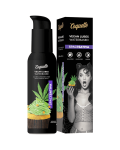 Lubrificante à Base de Água Coquette Vegan Lubes SpaceSativa (100 ml) Conjunto