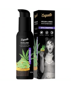 Lubrificante à Base de Água Coquette Vegan Lubes SpaceSativa (100 ml) Conjunto