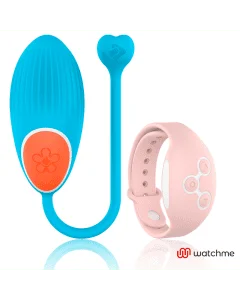 Ovo Vibratório Recarregável WearWatch WatchMe Wireless Azul & Coral