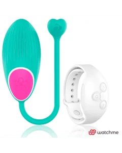Ovo Vibratório Recarregável WearWatch WatchMe Wireless Aquamarine & Snowy