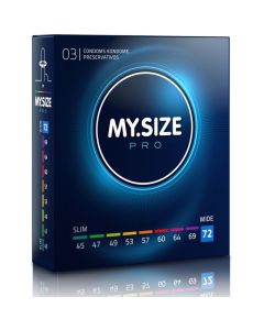 Preservativos My Size Pro 72 mm (3 Un)
