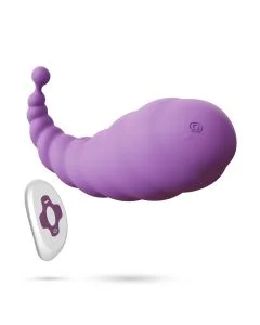 Ovo Vibratório Crushious Cocoon Recarregável C/ Comando Remoto Roxo 2