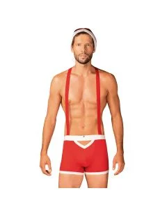 Fantasia Mr Claus Obsessive Vermelho Frente
