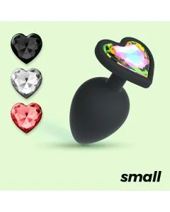 Plug Anal Crushious Cuore C/ 4 Joias Intercambiáveis Pequeno