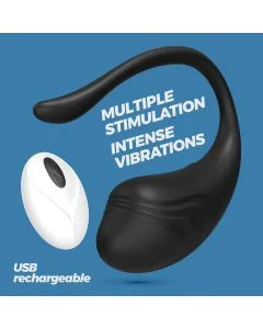 Ovo Vibratório Recarregável C/ Comando Tamago Crushious Preto