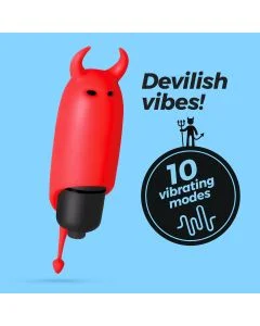 O-Pet Diabo C/ Bala Vibratória Crushious Vermelha