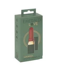 Batom Vibrador Recarregável Emerald Luxurious Lipstick Vibrator Caixa