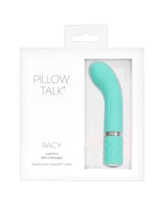 Vibrador Recarregável Pillow Talk Racy Luxurious Azul Caixa