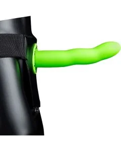 Strap On Ouch! Hollow Strap-On Curved Verde Neon