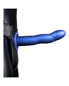 Strap On Ouch! Hollow Strap-On Curved Metallic Azul