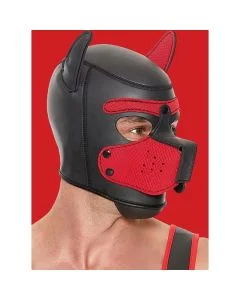 Máscara Puppy Hood Ouch! Vermelha