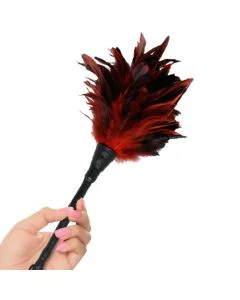 Espanador Fetish Frisky Feather Duster Vermelho 1