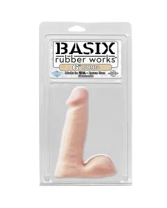 Dong Basix Rubber Works 15cm Pele Branca Embalagem