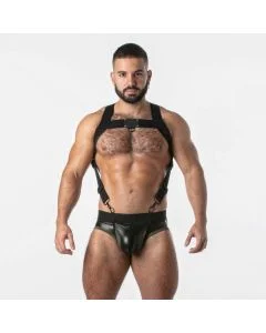 Arnês Corporal Backroom Harness Locker Gear Vermelho Frente