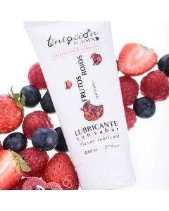 Lubrificante à Base de Água Tentación Play Sex Frutos Vermelhos (80 ml)