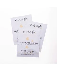 Lubrificante Monodoses à Base de Água Tentación Play Sex Chocolate Branco (20 X 5 ml)