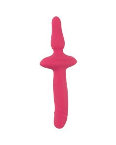 Vibrador Recarregável C/ Ventosa Crystal Clear