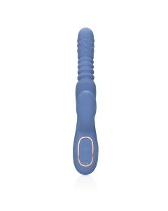 Vibrador Recarregável C/ Pérolas Rotativas & Impulsos Rabbi Blue Nova Loveline