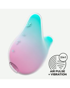 Estimulador Recarregável Mermaid Vibes Satisfyer Menta & Rosa