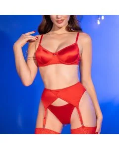 Conjunto Excitante Vermelho Frente Apróx