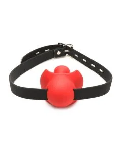 Mordaça C/ Proteção de Dentes XR Brands Silicone Gag Order Vermelho