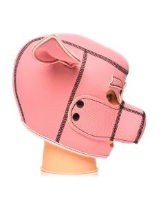 Máscara Porco em Neopreno XR Brands Swine Rosa Lateral
