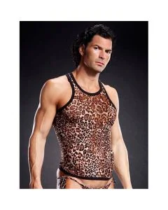 Tank Top Pro-Mesh RacerBack Leopardo Frente