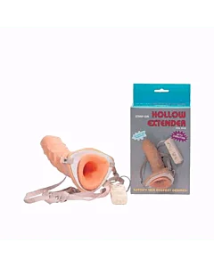 Strap On Hollow Extender C/ Vibração