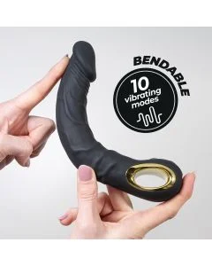 Vibrador Flexível Magnus Bend Crushious Preto