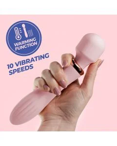 Varinha Massajadora Recarregável Dual Jinx Crushious Vinho Rosé