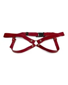 Strap On Arnês Lulu Lafem C/ 3cm Tamanho M Vermelho
