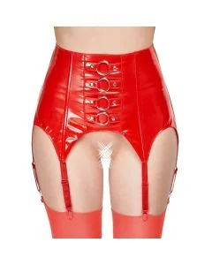 Saia de Vinil Black Level Vermelho Frente