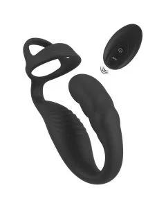 Estimulador da Próstata Vibratório Rebel Cock Ring with RC Prostate Plug