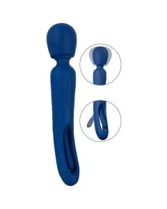 Varinha Massajadora Recarregável Sweet Smile 2 in 1 Wand with Flicking Tongue