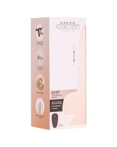 Vibrador Realístico C/ Função Vai-Vem Telecomandado Naked Addiction Thrusting Dong Vanilla 6,5