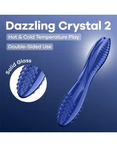 Dildo de Vidro Dazzling Crystal 2 Satisfyer Azul