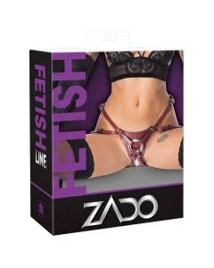 Strap On Arnês Zado Fetish Line Castanho Caixa