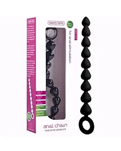 Tira de Pérolas Anais Chain Preto