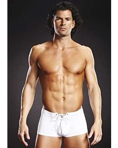 Boxer Lace Up Trunk Branco