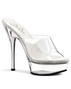 Sandália Pleaser Allure 601 Transparente