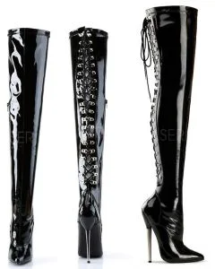 Botas Pleaser Delight 3063 Pretas