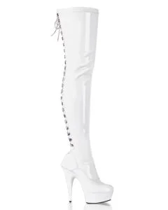 Botas Pleaser Delight 3063 Brancas