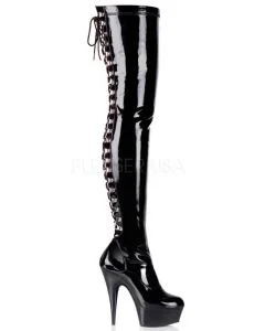 Botas Pleaser Delight 3063 Pretas